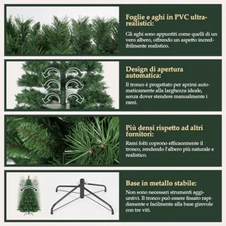 Kunstkerstboom 120 cm met standaard