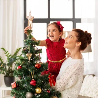 Kunstkerstboom 120 cm Metalen Standaard
