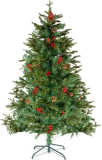Kunstkerstboom 120 cm rood 1 stuks