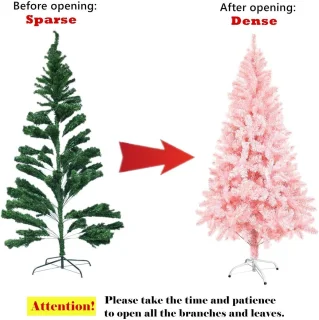 Kunstkerstboom 120 cm roze
