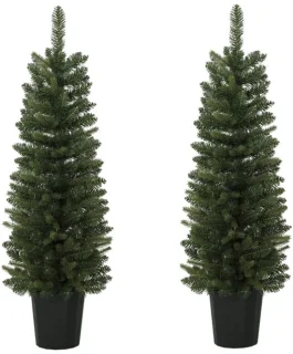 Kunstkerstboom 120 cm set van 2