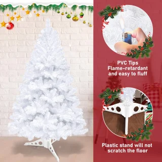 Kunstkerstboom 120 cm - Wit