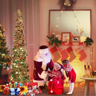 Kunstkerstboom 1,5 m pauwenblauw