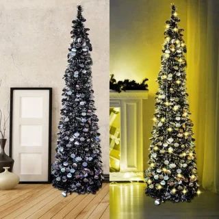 Kunstkerstboom 1,5 m zwart