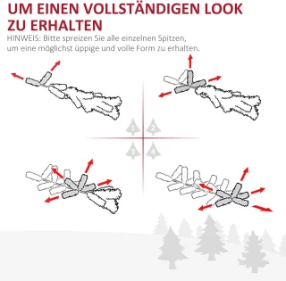 Kunstkerstboom 150 cm - 294 takken