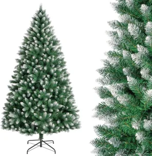 Kunstkerstboom 150 cm besneeuwde kerstboom van PVC