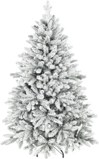 Kunstkerstboom 150 cm besneeuwde look groen