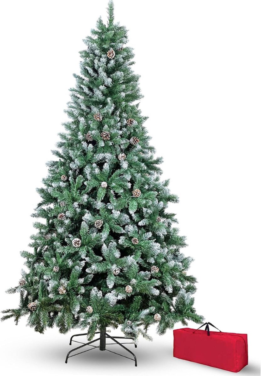 Kunstkerstboom 150 cm Dikke Dennen Sneeuwwit