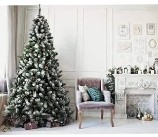Kunstkerstboom 150 cm grenen groen besneeuwd