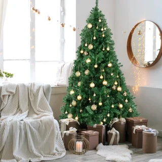 Kunstkerstboom 150 cm groen inclusief metalen standaard