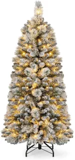 Kunstkerstboom 150 cm groen met ledverlichting