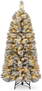 Kunstkerstboom 150 cm groen met verlichting