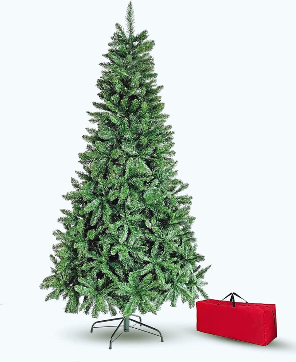 Kunstkerstboom 150 cm Groen Metalen Basis En Tas