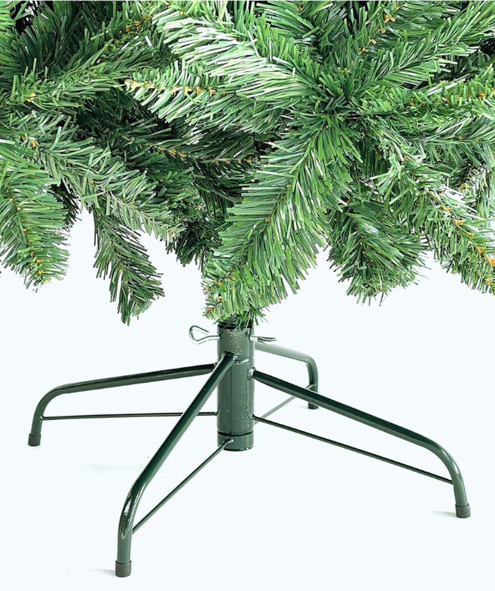 Kunstkerstboom 150 cm Groen Metalen Basis En Tas