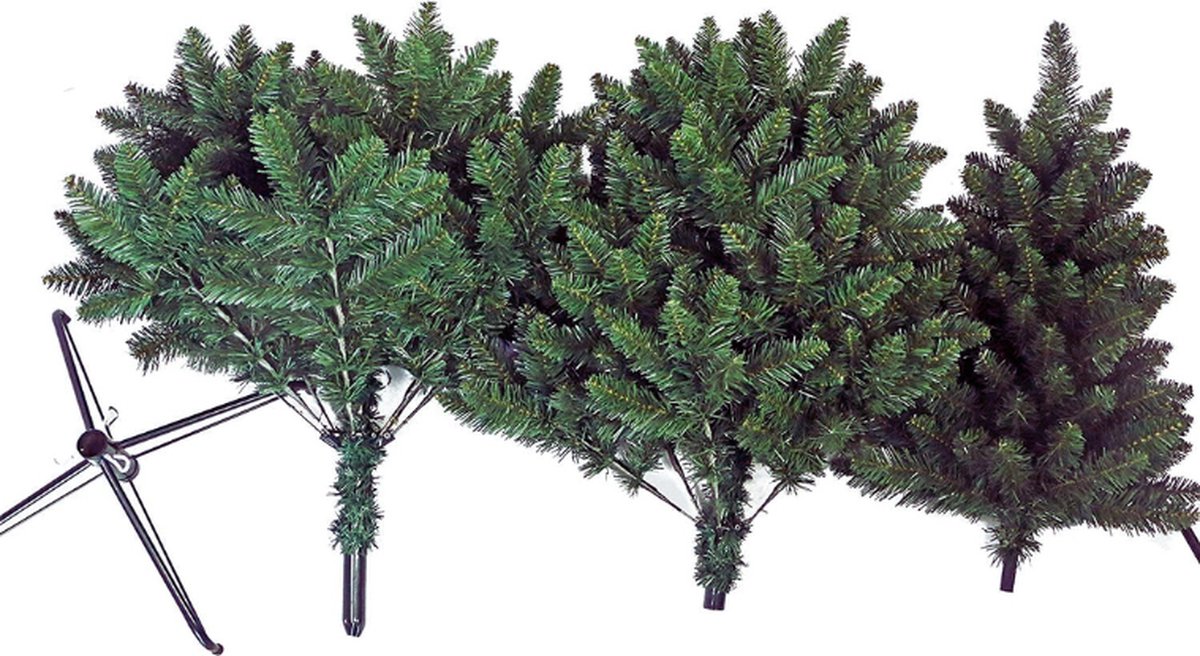 Kunstkerstboom 150 cm Groen Metalen Basis En Tas