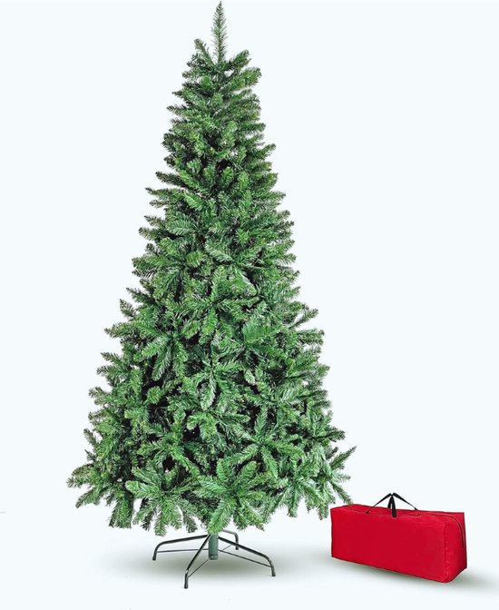 Kunstkerstboom 150 cm Groen Metalen Basis En Tas