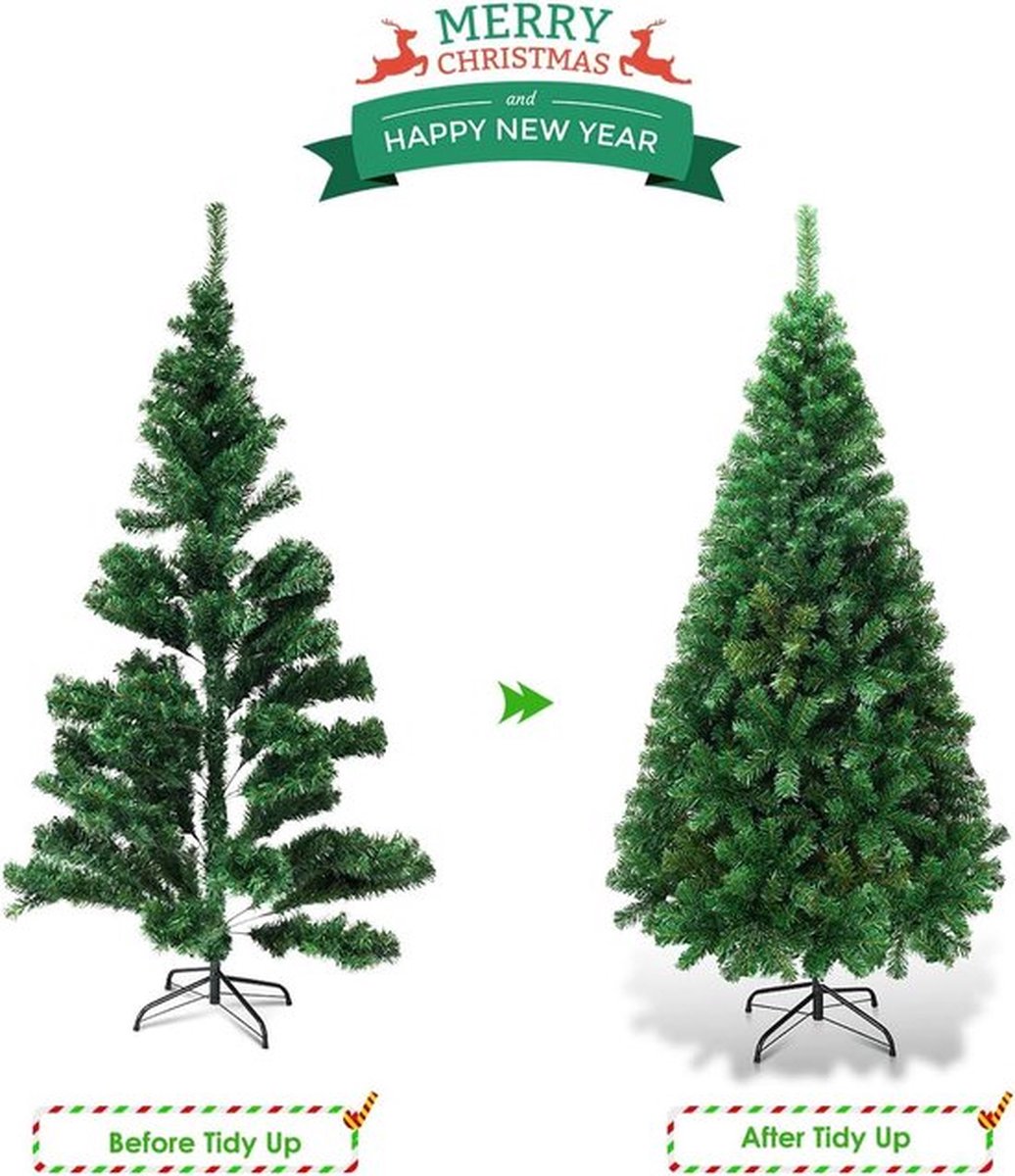 Kunstkerstboom 150 cm Groen PVC met metalen standaard