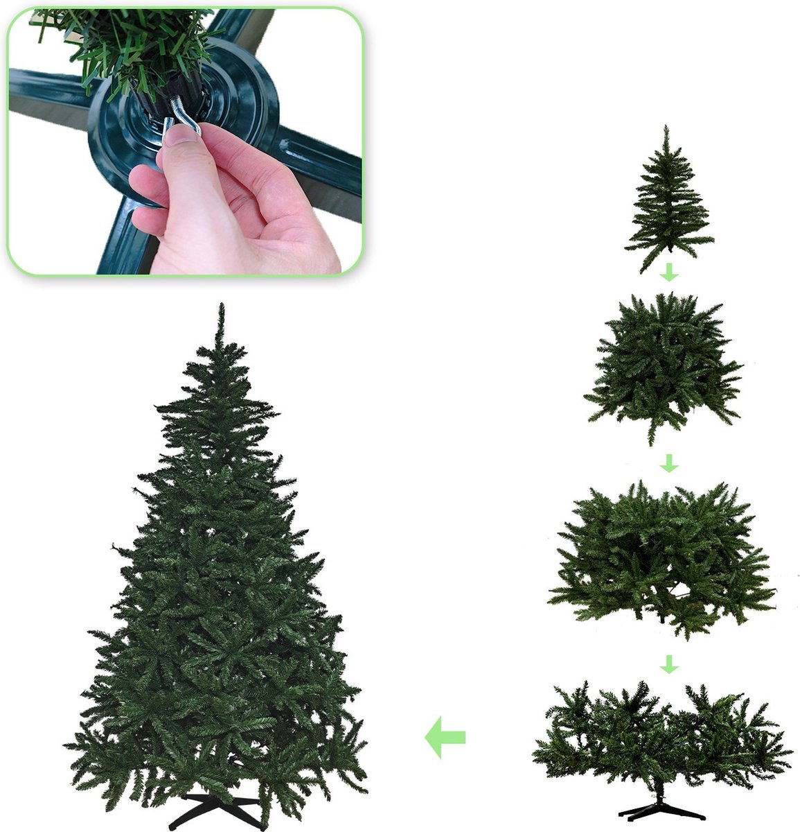 Kunstkerstboom 150 cm groen