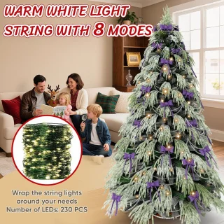 Kunstkerstboom 150 cm met houten voet