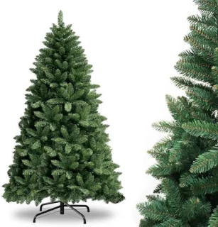 Kunstkerstboom 150 cm met inklapbare metalen standaard