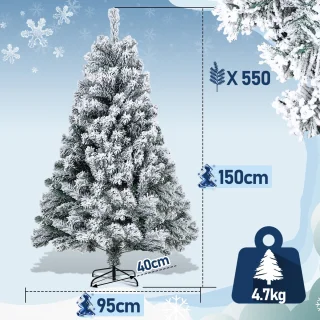 Kunstkerstboom 150 cm met standaard