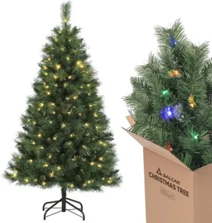 Kunstkerstboom 150 cm met verlichting
