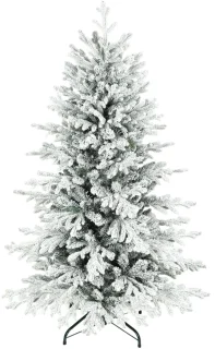 Kunstkerstboom 150 cm Ø93 cm Groen-wit