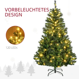 Kunstkerstboom 150 cm Ø95 cm Groen - Metalen standaard