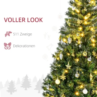 Kunstkerstboom 150 cm Ø95 cm Groen - Metalen standaard