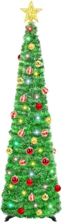 Kunstkerstboom 150 cm opvouwbaar - groen