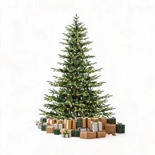 Kunstkerstboom 150 cm - PE en PVC mix - natuurlijk groen