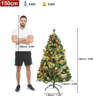 Kunstkerstboom 150 cm PVC