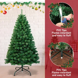 Kunstkerstboom 150 cm PVC groen