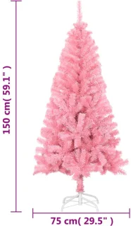 Kunstkerstboom 150 cm Roze