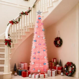 Kunstkerstboom 150 cm roze