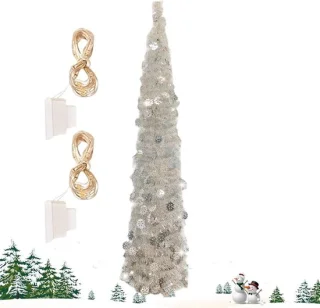 Kunstkerstboom 150 cm zilver