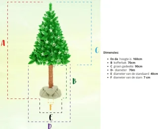 Kunstkerstboom 160 cm