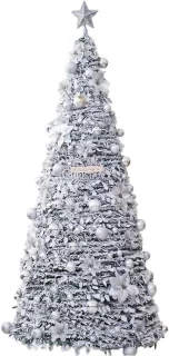 Kunstkerstboom 165 cm - Zilver