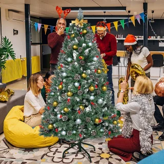 Kunstkerstboom 1,8 m Grenenhout Wit