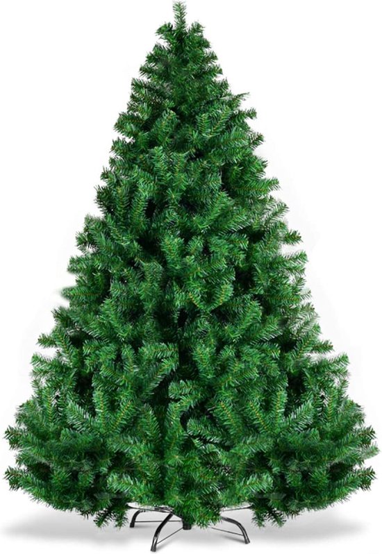 Kunstkerstboom 180 cm 1000 takken met metalen standaard groen