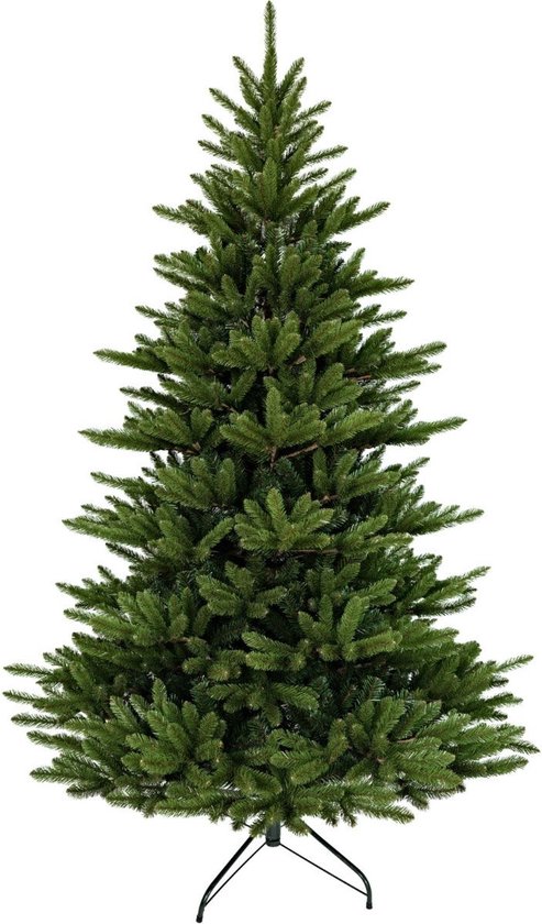 Kunstkerstboom 180 cm 1017 takken Metalen voet Zonder verlichting
