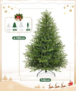 Kunstkerstboom 180 cm – 3-delig