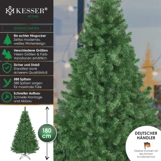 Kunstkerstboom 180 cm, 588 takpunten