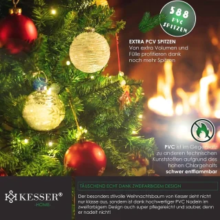 Kunstkerstboom 180 cm, 588 takpunten