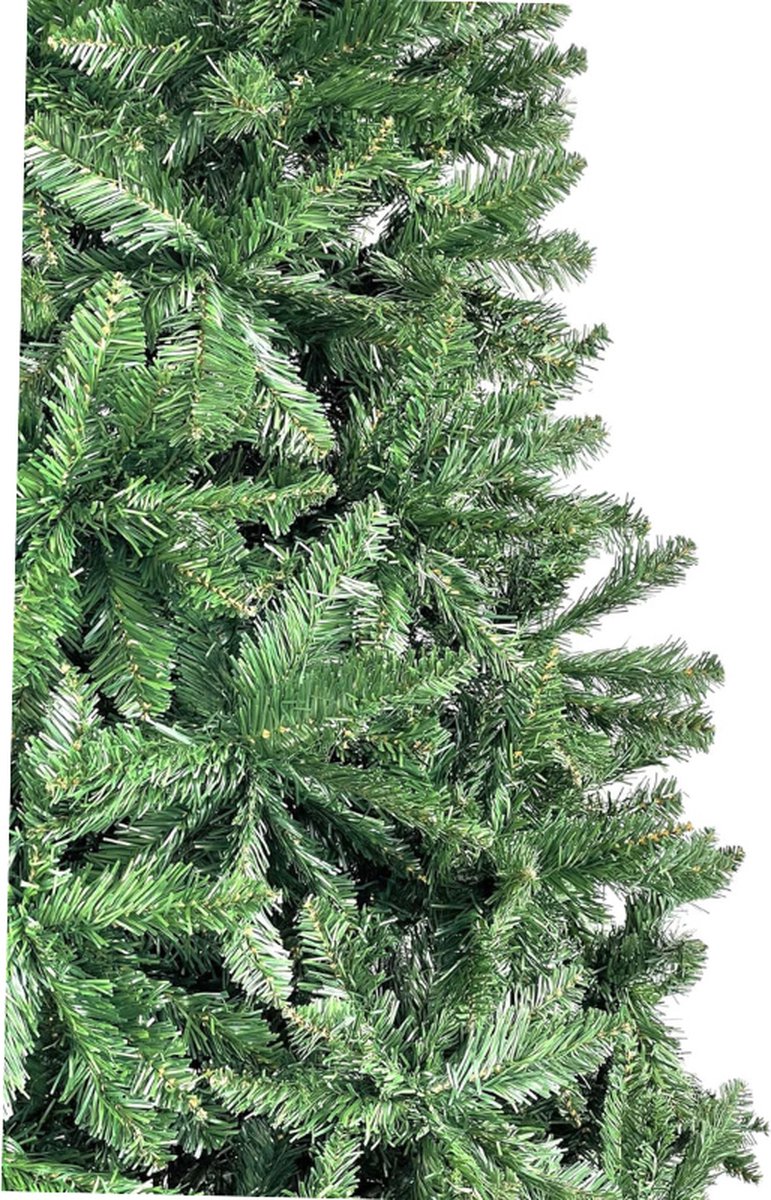 Kunstkerstboom 180 cm 878 Takken PVC Metaalstandaard Groen