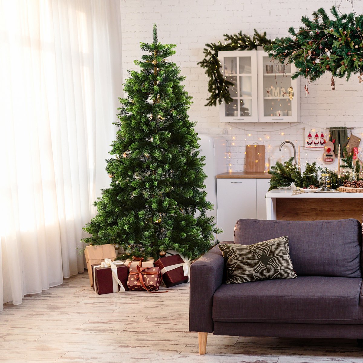 Kunstkerstboom 180 cm 930 Takken Flexibel