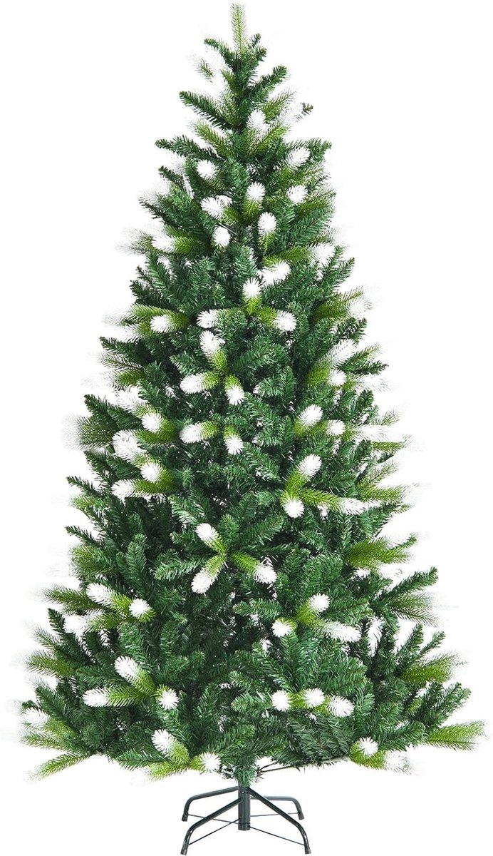 Kunstkerstboom 180 cm Besneeuwd met Metalen Standaard
