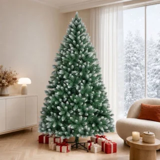 Kunstkerstboom 180 cm besneeuwde PVC kerstboom