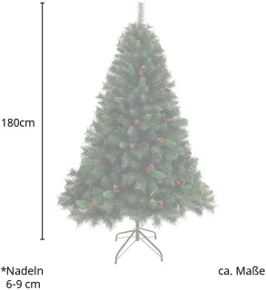 Kunstkerstboom 180 cm - bessen
