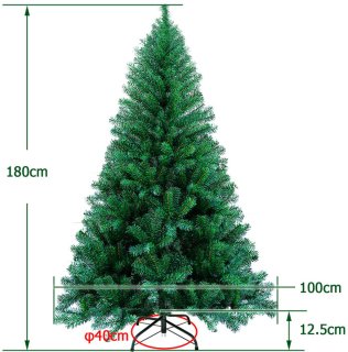 De Kunstkerstboom 180 cm - Dennenboom - Metalen standaard in één oogopslag